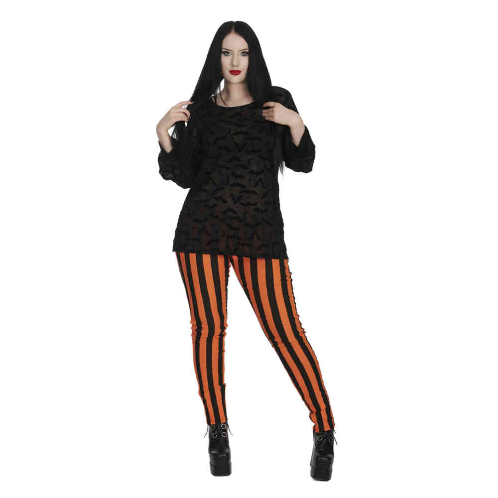 Banned - Temptress Bat Lange ärmel top - Schwarz